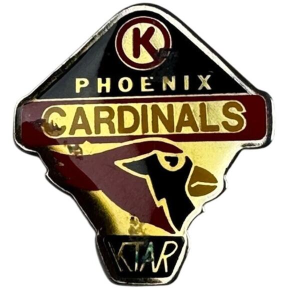 Vintage Phoenix Cardinals Circle K KTAR NFL Properties Pinback Lapel Pin - Picture 1 of 3